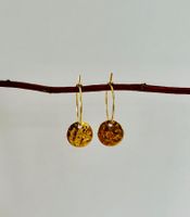 Creolen Gold - hypoallergen - edler Anhänger - handmade