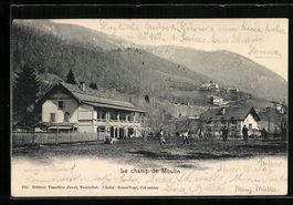 Champ du Moulin, Ortsansicht mit Hotel-P