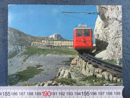 PILATUS-KULM HOTEL ZAHNRAD-BERGBAHN 1973 LU AK