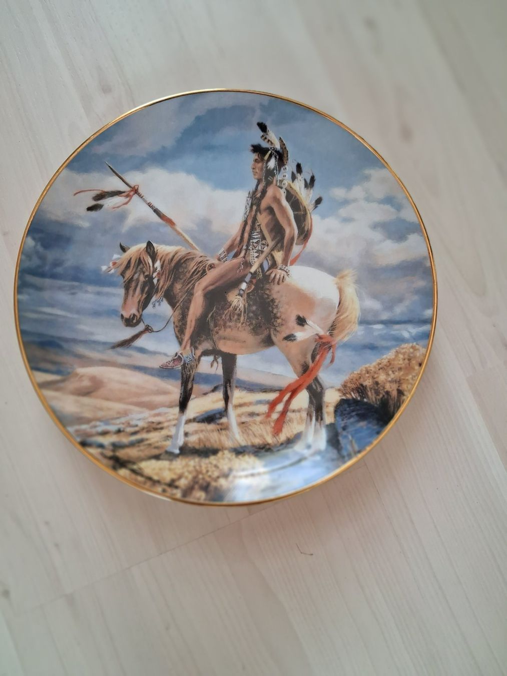 Teller: INDIANER TELLER SAMMELTELLER BUFFALLO SCOUT – Gebraucht aus langnau von Santos1411