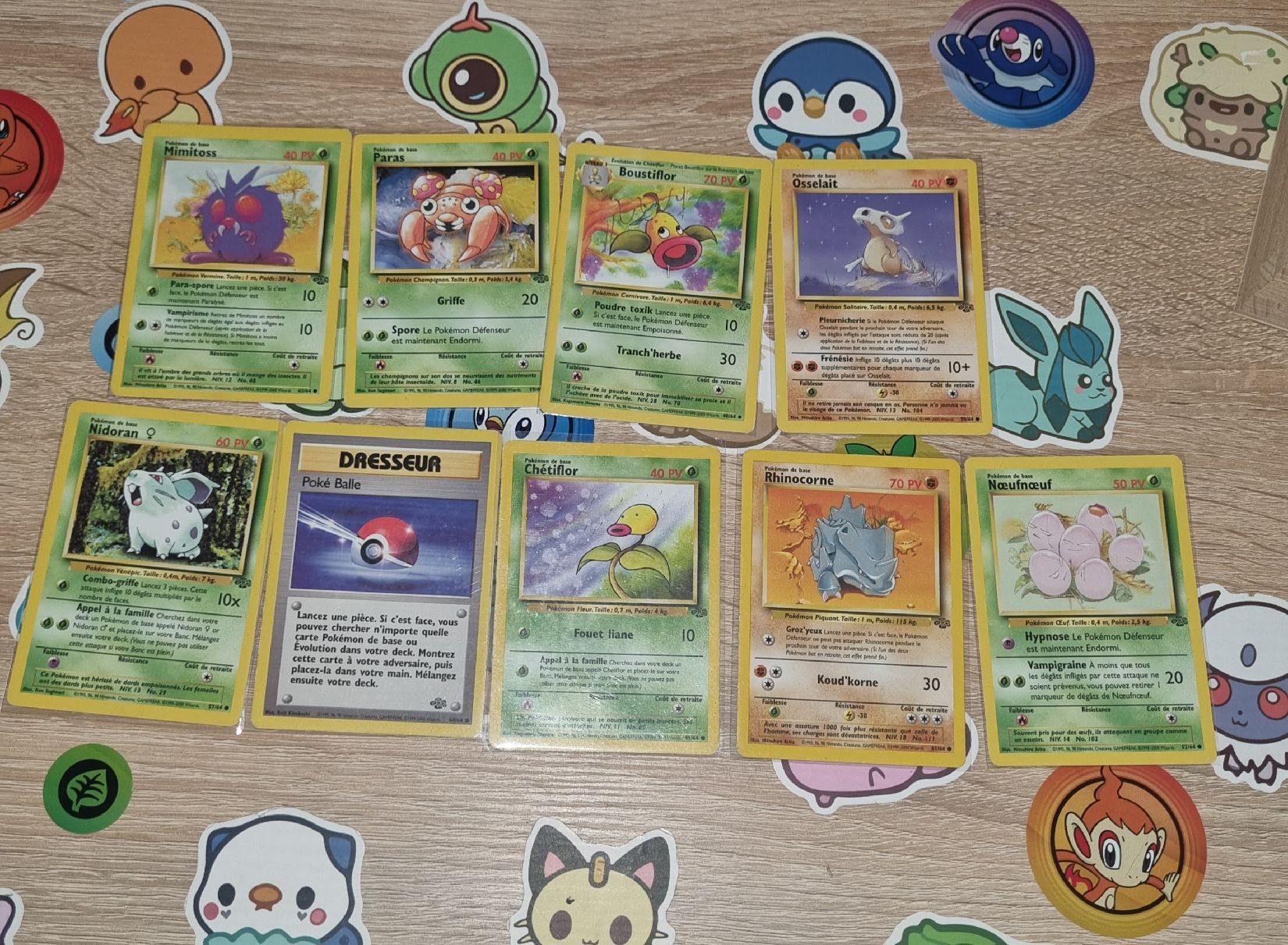Pokémon Sammelbilder & Trading cards: 9 cartes Jungle – Gebraucht aus St-Maurice von Woopersonal