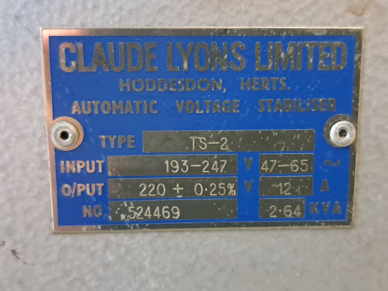 Elektronikbauteile: Spannungsregler 210 Volt bis 270 Volt einstellbar TS-2 – Gebraucht aus Bazenheid von derdelorean01 1