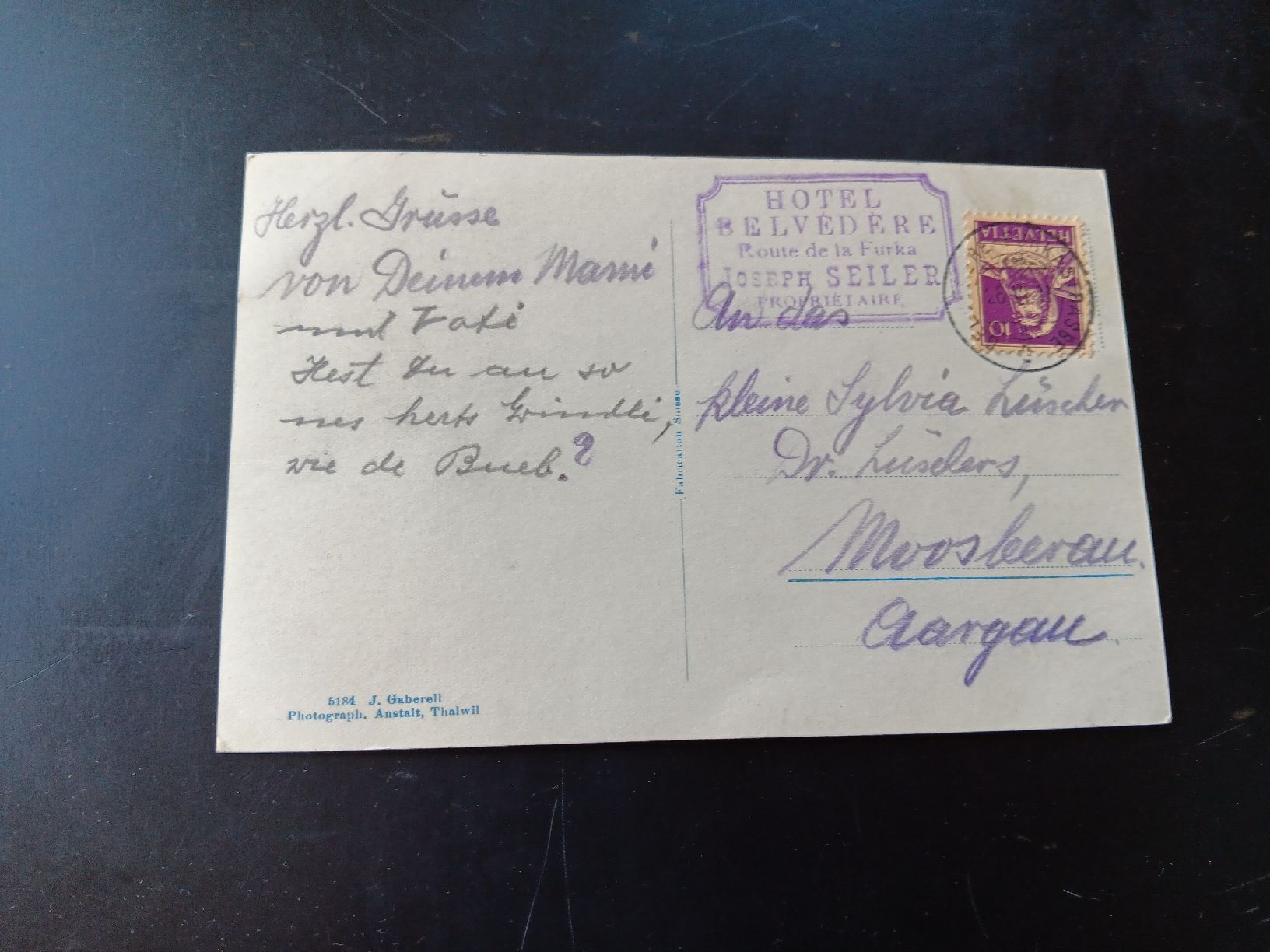 Cartes postales: Postkarte 1931 – D'occasion à Rodels par sol_pq169 1