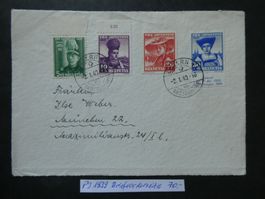 Pro Juventute 1939 Briefvorderseite nach München