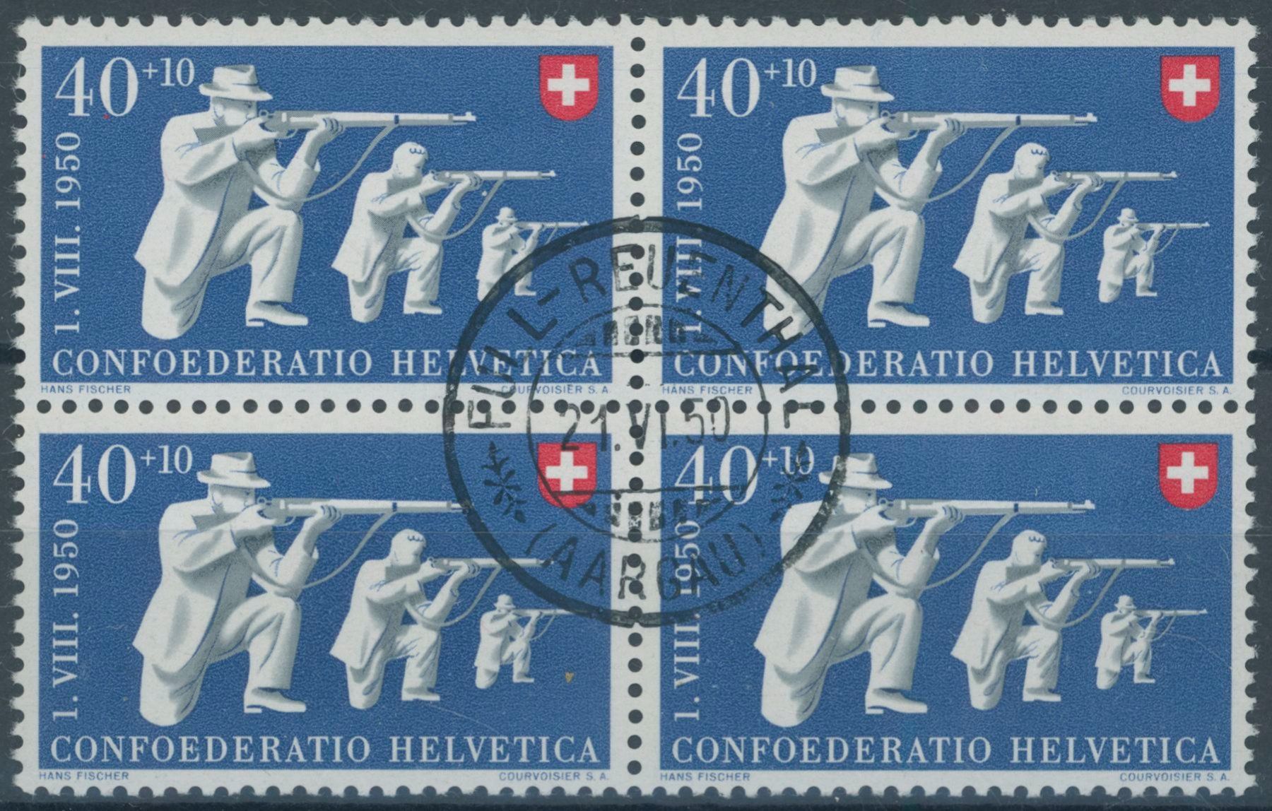 Tutti i francobolli: AG Full Reutenthal - Pro Patria - Viererblock – Usato da Schindellegi venduto da leecollect