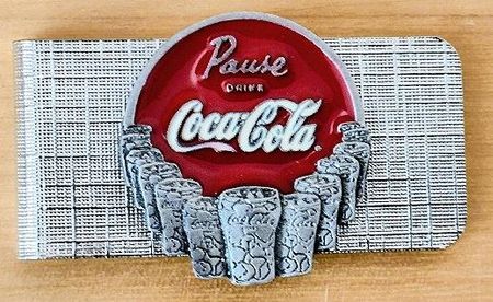 Coca-Cola Notengeld-Halter  (02) ohne die Banknote