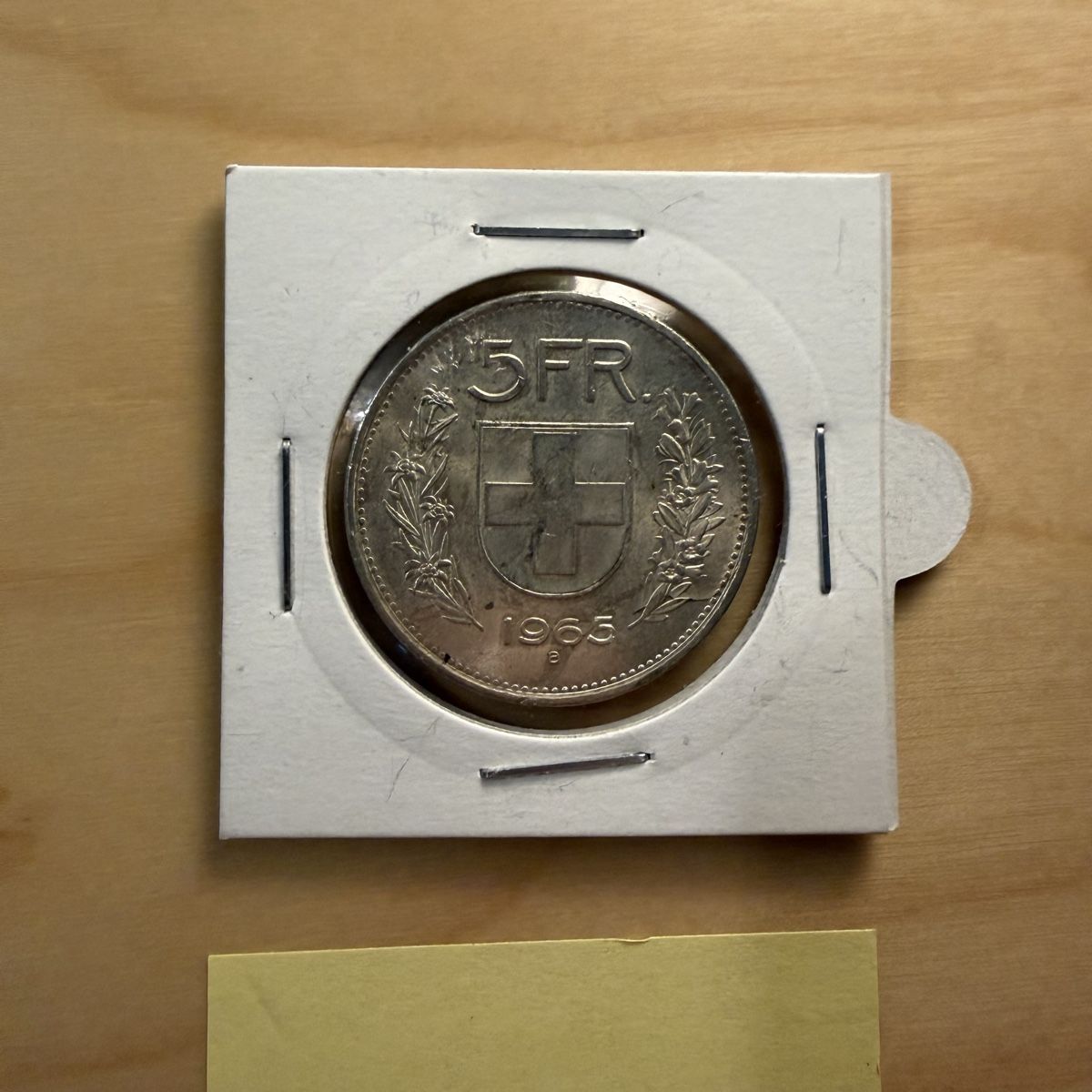 Tutti le monete: Schweizer Silbermünze 5 Franken 1965 – Usato da Wädenswil venduto da NicolaGB