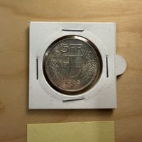 Schweizer Silbermünze 5 Franken 1965