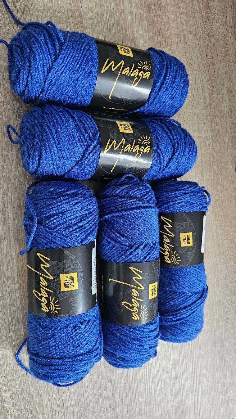 Lana: 5x Wolle, Acryl, Blau, Malaga, Neu – Nuovo e nell'imballaggio originale da Nussbaumen AG venduto da Ja_de_sa