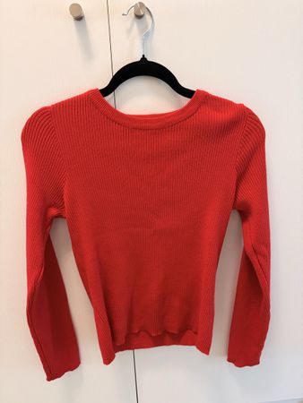 Pull rose rouge côtelé Primark - Taille M - 