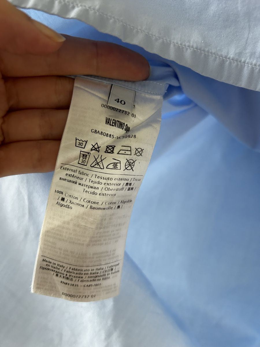 Valentino Camicette: Valentino Bluse oversized hellblau IT 40 – Usato da Zürich venduto da cos_b629 4
