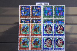 PP 1970 Serie Viererblöcke mit Sonderstempel        Los 5444