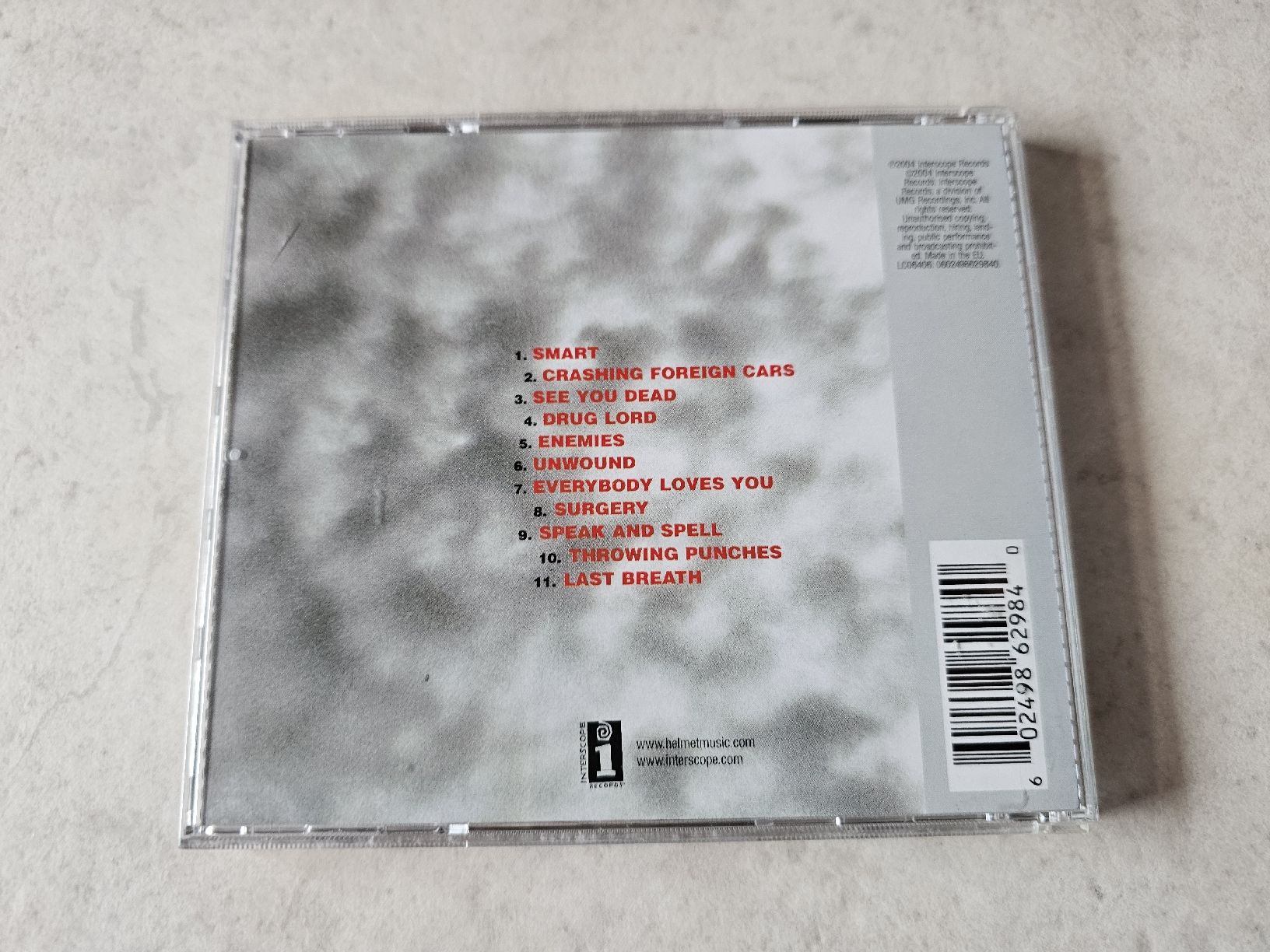 CD: Helmet  -  Size Matters – Usato da Schneisingen venduto da backstore24 1