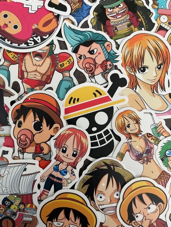50x One Piece / GO / Aufkleber Sticker