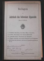 Beilagen SAC Nr. 29 1894 komplett