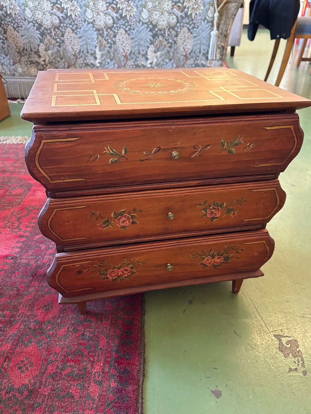 Cassettiere: Handgemachte Holzkommode im Vintage-Stil – Usato da Pratteln venduto da Cartonsducoeur_bl