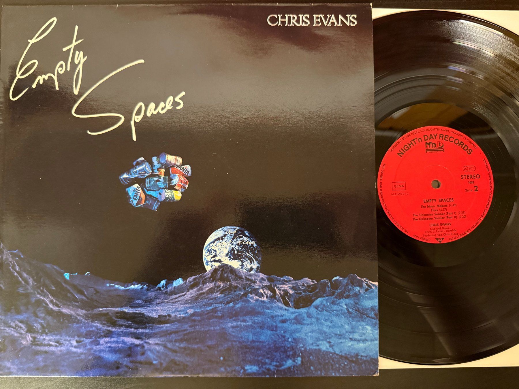 Schallplatten: Chris Evans – Empty Spaces [LP DE 1984] – Gebraucht aus Tamins von Dark-Skull-Vinyl
