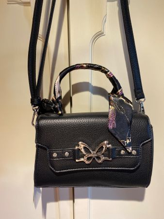 HANDTASCHE SCHMETTERLING-SCHWARZ