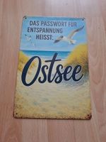 Blechschild, ca. 30 cm x 20 cm