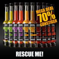 Rocket Fuel Chili Saucen «Megadeal» (10 Flaschen)