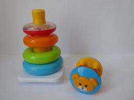Fisher-Price Schaukelturm mit abnehmb. Teilen u. eine Rassel