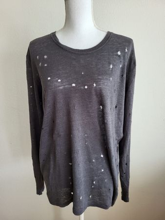 Pullover aus 100% reinen Leinen & mit Loch-Design von IRO!