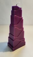 Kerze Zuckerhut violett