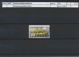 1937 "Automobilpostbüro", gestempelt