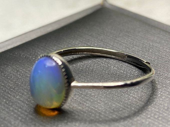 Anelli: Wunderschöner Opal Ring, 925er Silber, Grösse verstellbar. – Nuovo (secondo la descrizione) da St. Gallen venduto da GIULESGG 6