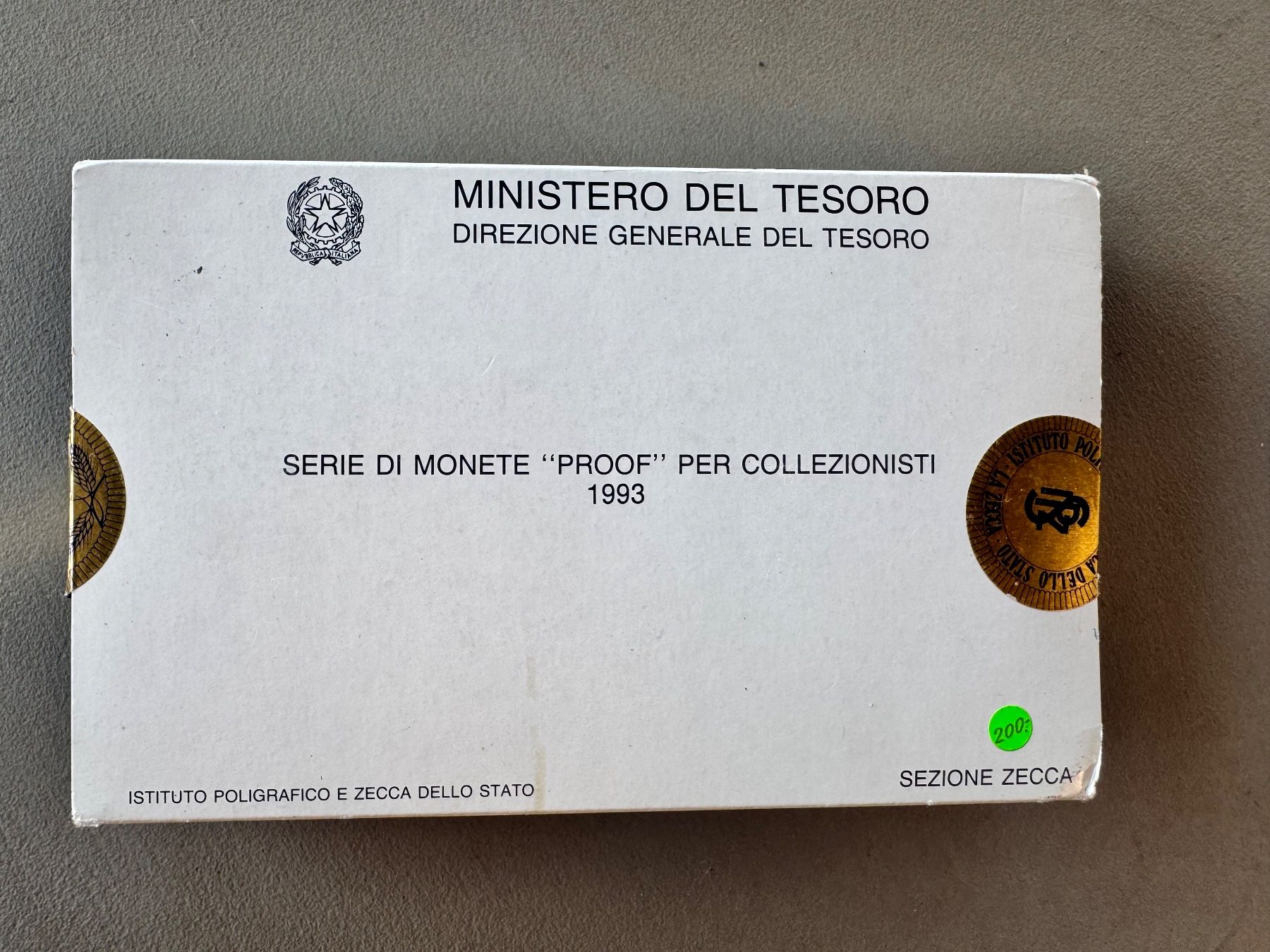 Tutti le monete: Italien Münzsatz 1993 - Proof – Nuovo (secondo la descrizione) da Meilen venduto da coins4sale