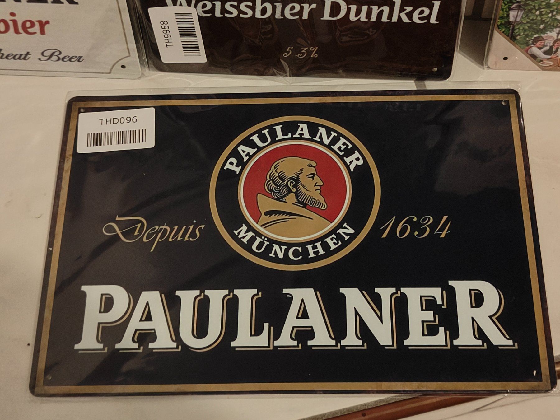 Insegne: 4 Paulaner Blechschilder – Nuovo e nell'imballaggio originale da Wangen SZ venduto da Charlie_Firpo 4
