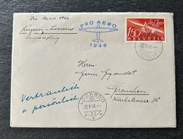 Pro Aero 1946 Sonderflug Luzern-Locarno