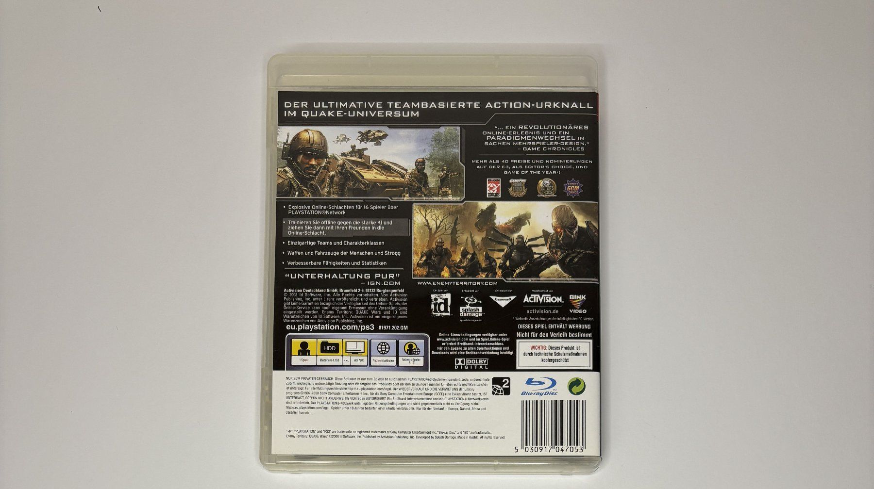 Giochi: PS3 - Enemy Territory: Quake Wars – Usato da Allschwil venduto da Bullach 2
