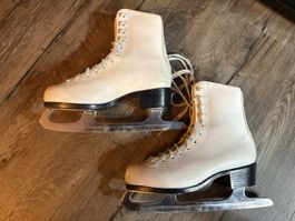 Eiskunstlaufschlittschuhe weiss Grösse 34 gebraucht