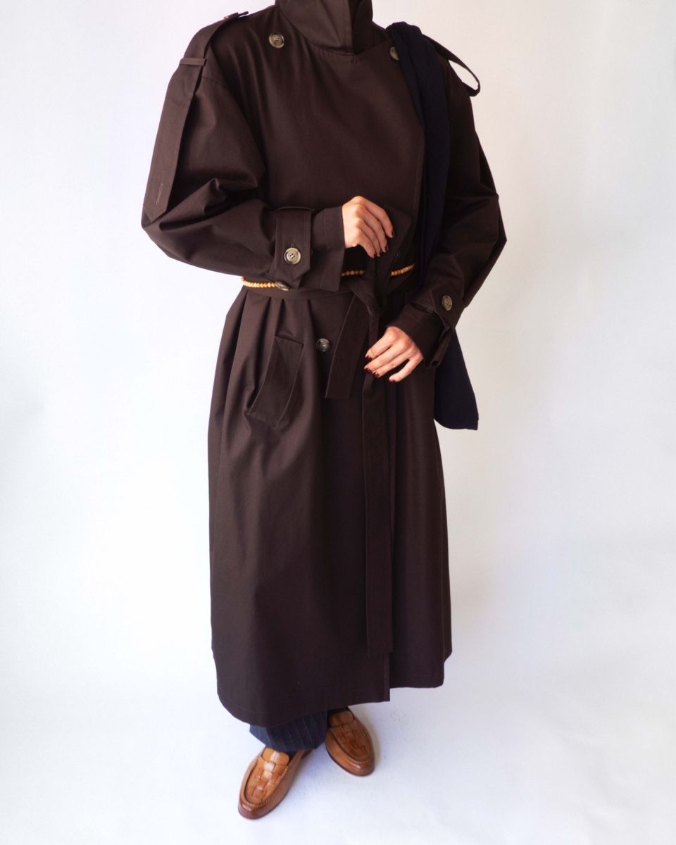 Manteaux: Dark Brown Cotton Trench Coat – Neuf avec emballage d'origine à Zürich par ada_frolova 5