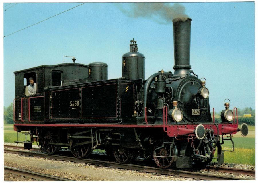 Cartoline postali: SBB Eb 2/4 5469 1880-1892 – Usato da Frauenfeld venduto da POML