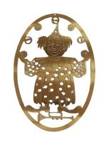 Fensterbild Clown (Messingbild)