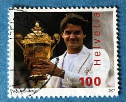 Nr.1229 GESTEMPELT Roger Federer 2007 