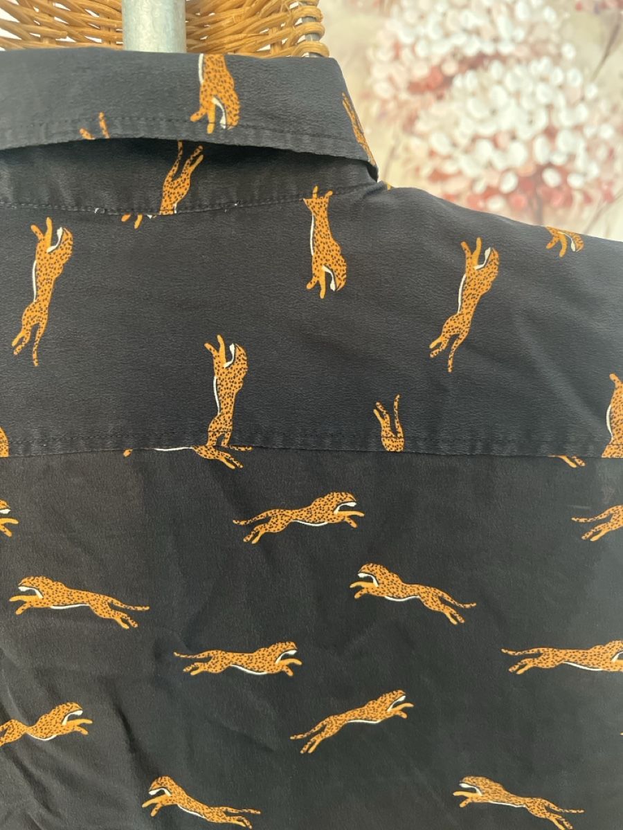 Camicette: Seidenbluse, Monoprix, Leopardmuster, 42 – Usato da Solothurn venduto da Bobesch08 4
