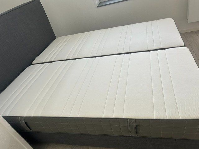 Ikea Letti: Bett Boxspring IKEA Dunvik dunkelgrau Masse 180x200cm – Usato da Duggingen venduto da zeno133 1