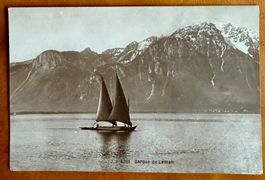 Barque sur le Léman - Vers 1930