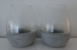 2 Windlichter / neu