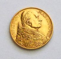 VATICAN, Papst PIUS XI, 100 Lire1929 - Top Münze!
