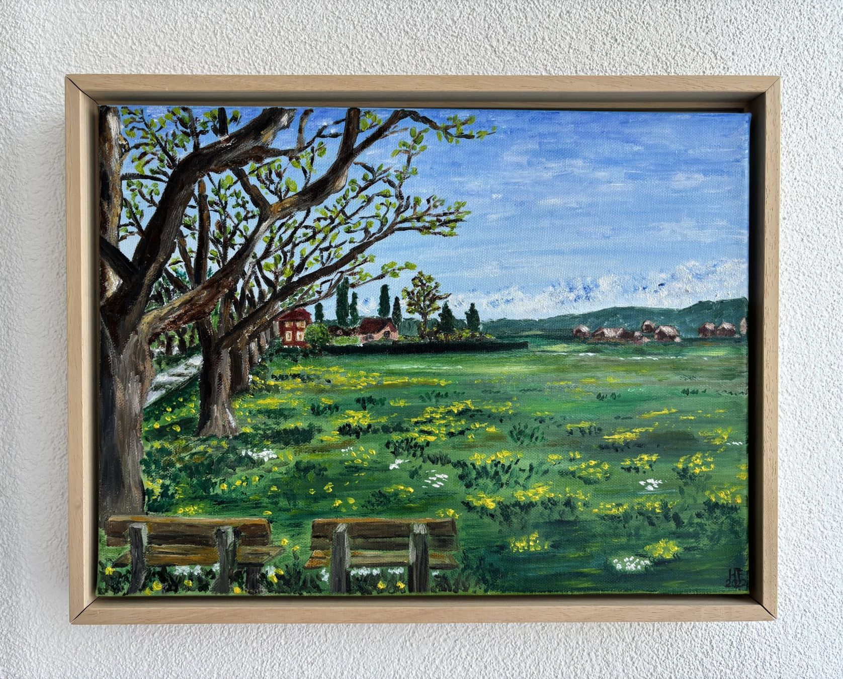 Dipinti: Frühlingslandschaft, Gemälde, Originales Ölbild mit Rahmen – Nuovo (secondo la descrizione) da Cham venduto da Felha