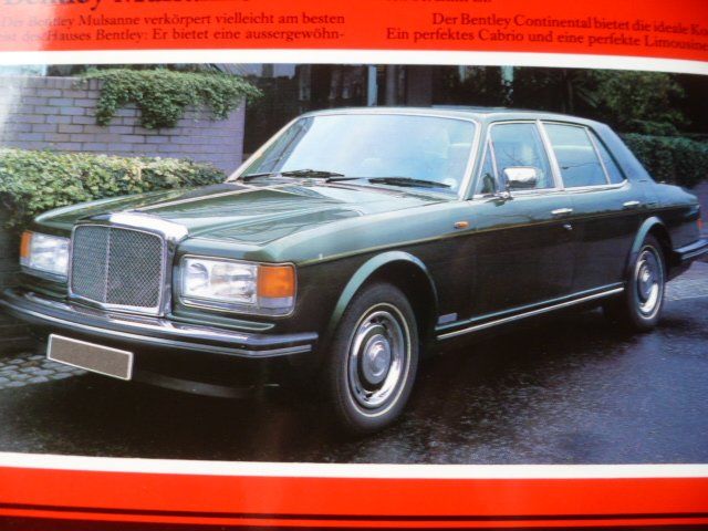 Bentley Documenti: Bentley Prospekt 1988? – Usato da Zofingen venduto da sosalinos01 2