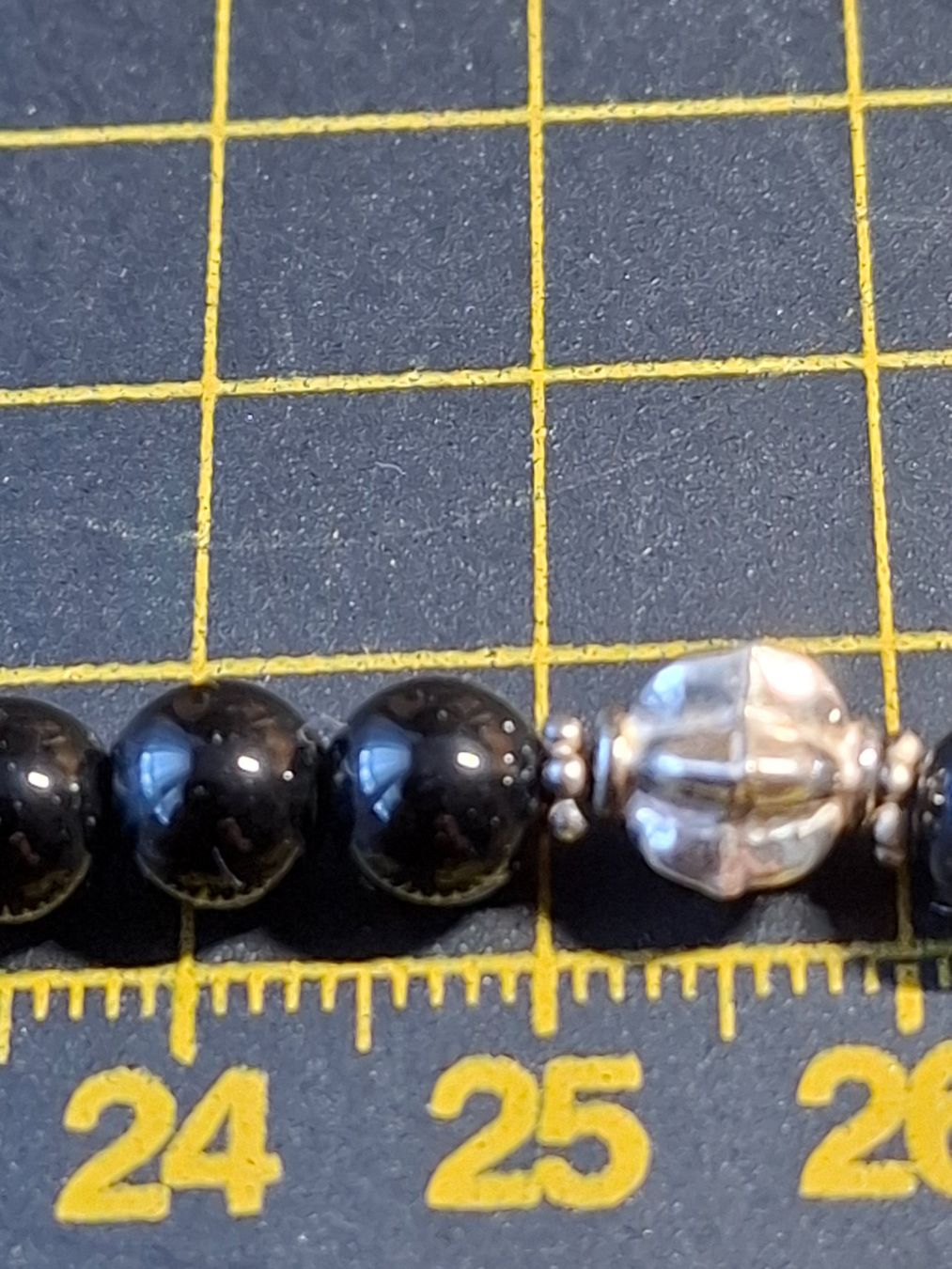 Catenine: Kette mit schwarzen Steinen S 925 – Usato da Zwieselberg venduto da Halifaxmendusli 5