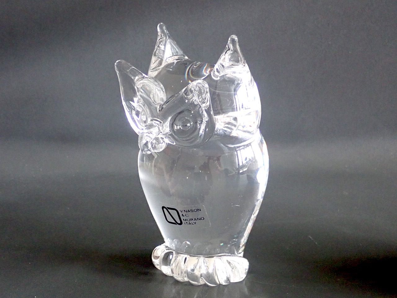 Murano Statuette: Eule Uhu Nason Murano Glas Vintage – Usato da Wil SG venduto da BrocknRoll 1