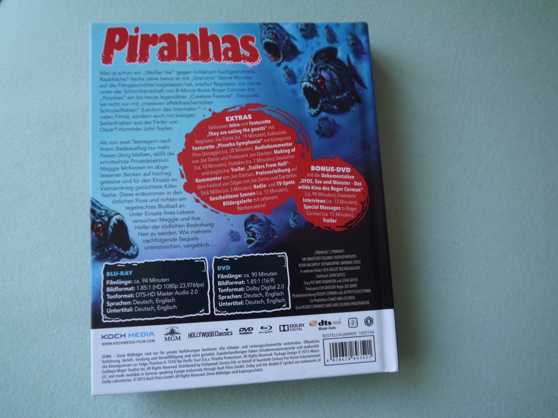 Tous les DVDs: PIRANHAS - Joe Dante - Mediabook – D'occasion à Hagendorn par Blaf 3
