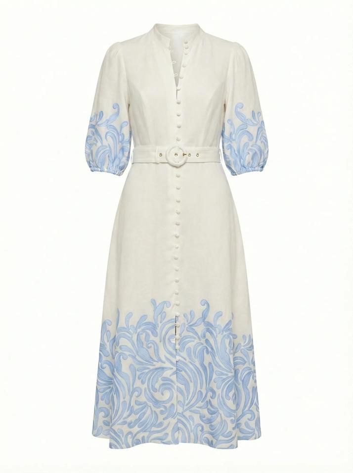 Vestiti: Ever New Linen Midi Dress – Nuovo (secondo la descrizione) da St.Josefen venduto da lop_lh8d 2