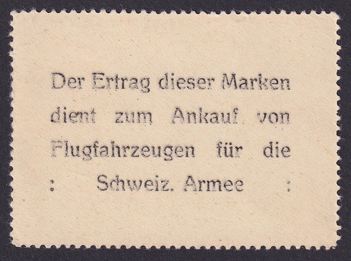 Tutti i francobolli: Flugspende Vignette 1913.1D Type II postfrisch ** – Usato da Ebikon venduto da SilvioFreund 1